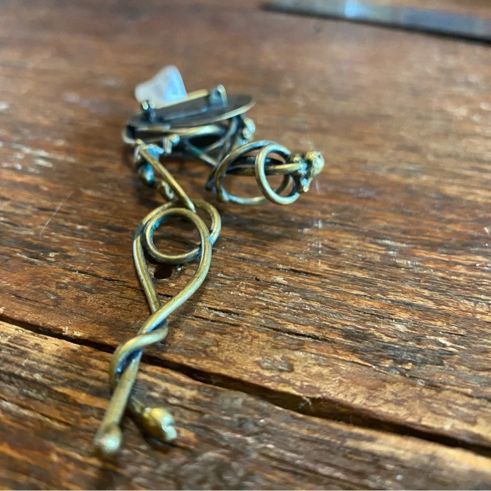 Handmade Brass Brooch - Picture 8 of 8